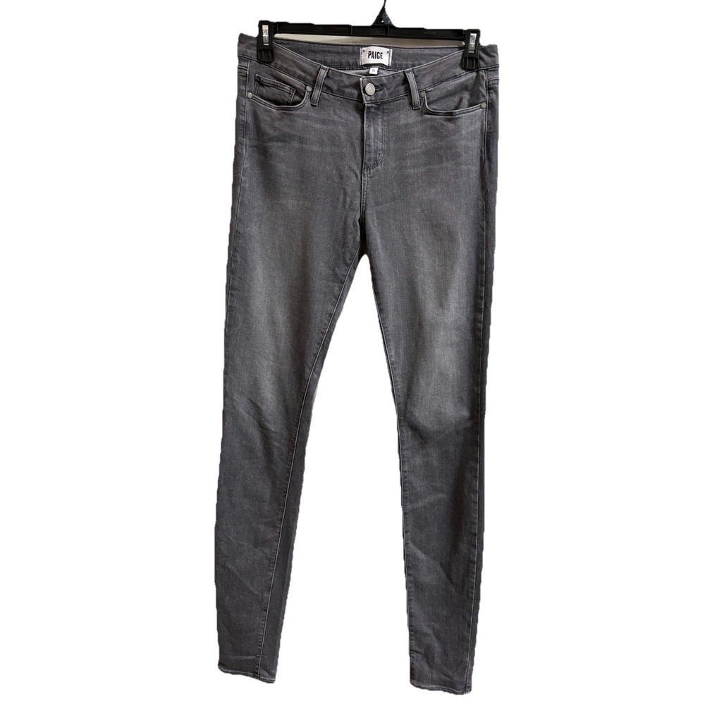 PAIGE Leggy Ultra Skinny Jeans Womens 31 Gray Wash Stretch Denim Skinny